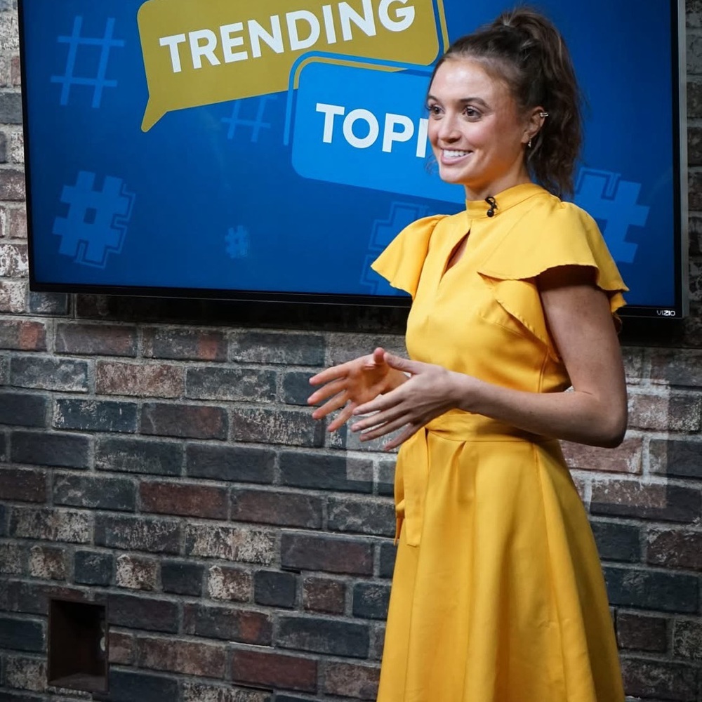 TCEC Mustard Yellow Mini Dress